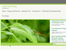 Tablet Screenshot of learnwithsong.com